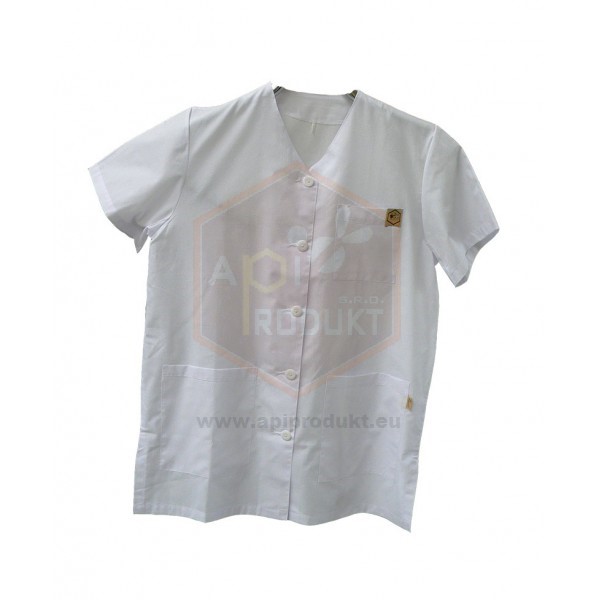 Rövid női ing, fehér - méret 3XL