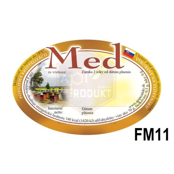 Öntapadós címke, ovális, 100 db - minta FM11