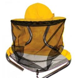 Méhész kalap felhúzható hálóval, szövetbõl, tüllel