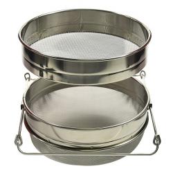 Szr dupla, rozsdamentes acl, dombor, fi24 cm, BEE