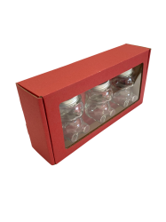 Dekoran papierov balenie - erven - 1