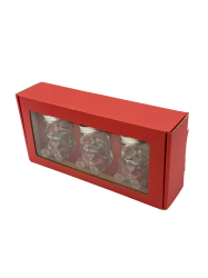 Dekoran papierov balenie - erven - 2