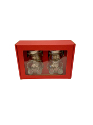 Piros dekoratv papr csomagols 2 darab MACKO22 tpus mzes veg szmra