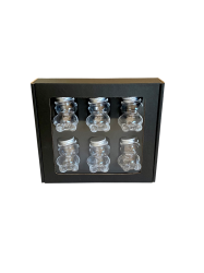 Fekete dekoratv papr csomagols 6 darab MACKO5 tpus mzes veg szmra