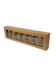 Dekoran papierov balenie na 6 pohrov MACKO5  v jednom rade, natural