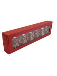 Piros dekoratv papr csomagols 6 darab MACKO5 tpus mzes veg szmra