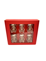 Piros dekoratv papr csomagols 6 darab MACKO5 tpus mzes veg szmra