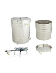 Viaszolvaszt rozsdamentes aclbl, letlt ednnyel 100l gzgvel, PREMIUM