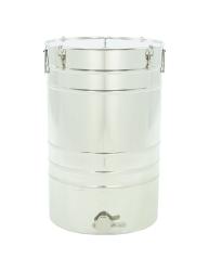 Letlt edny rozsdamentes aclbl, kp alak aljjal, fogval 100 l, PREMIUM