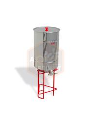 Let�lt� ed�ny �ZERO� 50 KG, rozsdamentes ac�lb�l, fi310 mm, rozsdamentes csappal